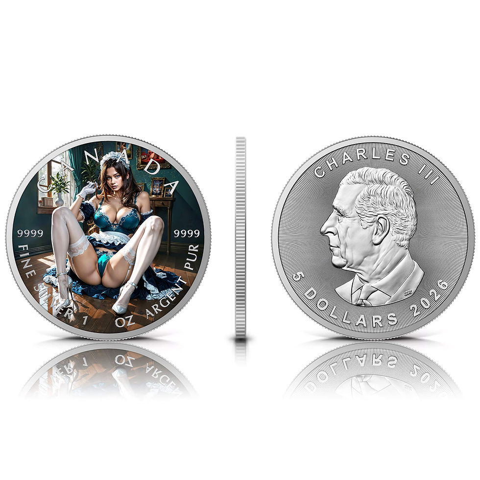 Miniatura: Maid Temptation - 1 oz 999.9 Silver Coin 5$ Canada 2026