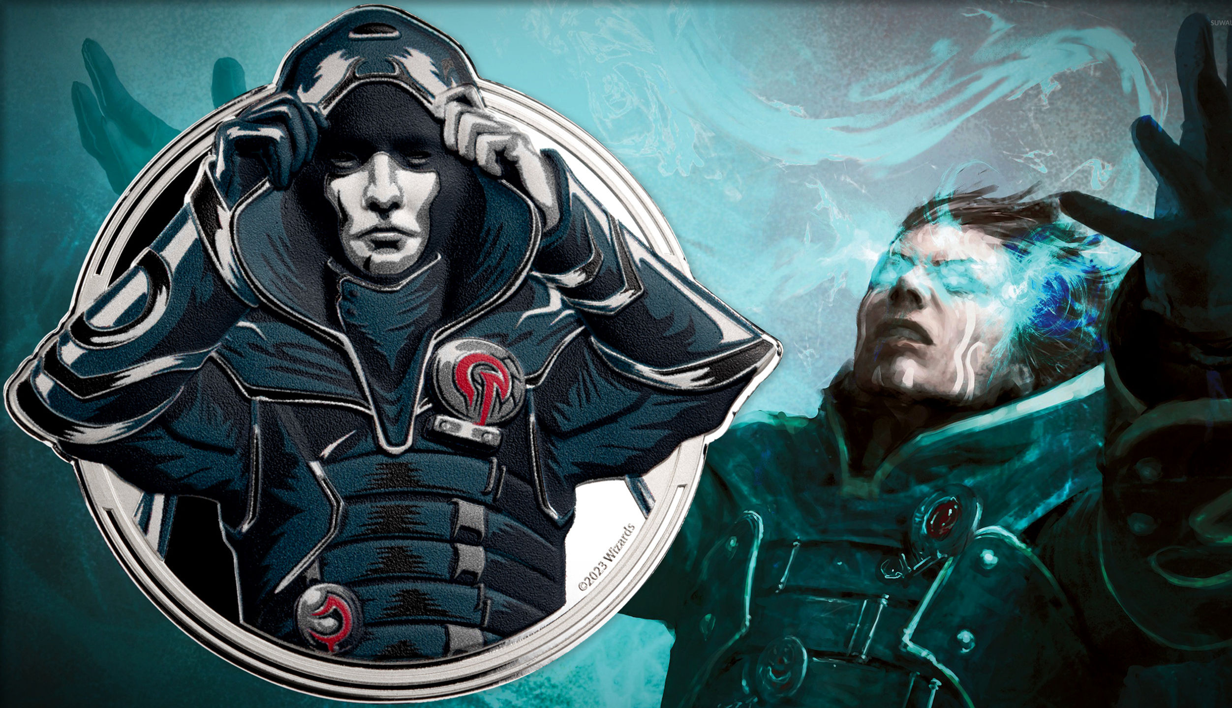 Jace Magic the Gathering Sculptor 1 Oz Silver Coin 5$ Samoa 2024