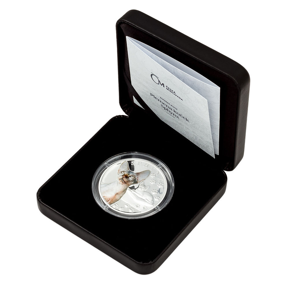 Miniatura: Sphynx - Cat Breeds Series - 1 Oz Silver Coin 1$ Niue 2025