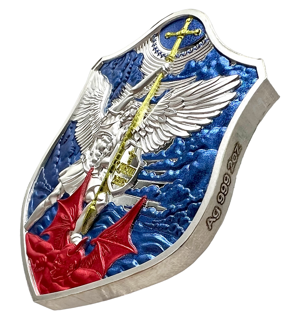 Thumbnail: 2024 St. Michael's Shield Dragonslayer Edition 2 oz Silver Stacker Medal
