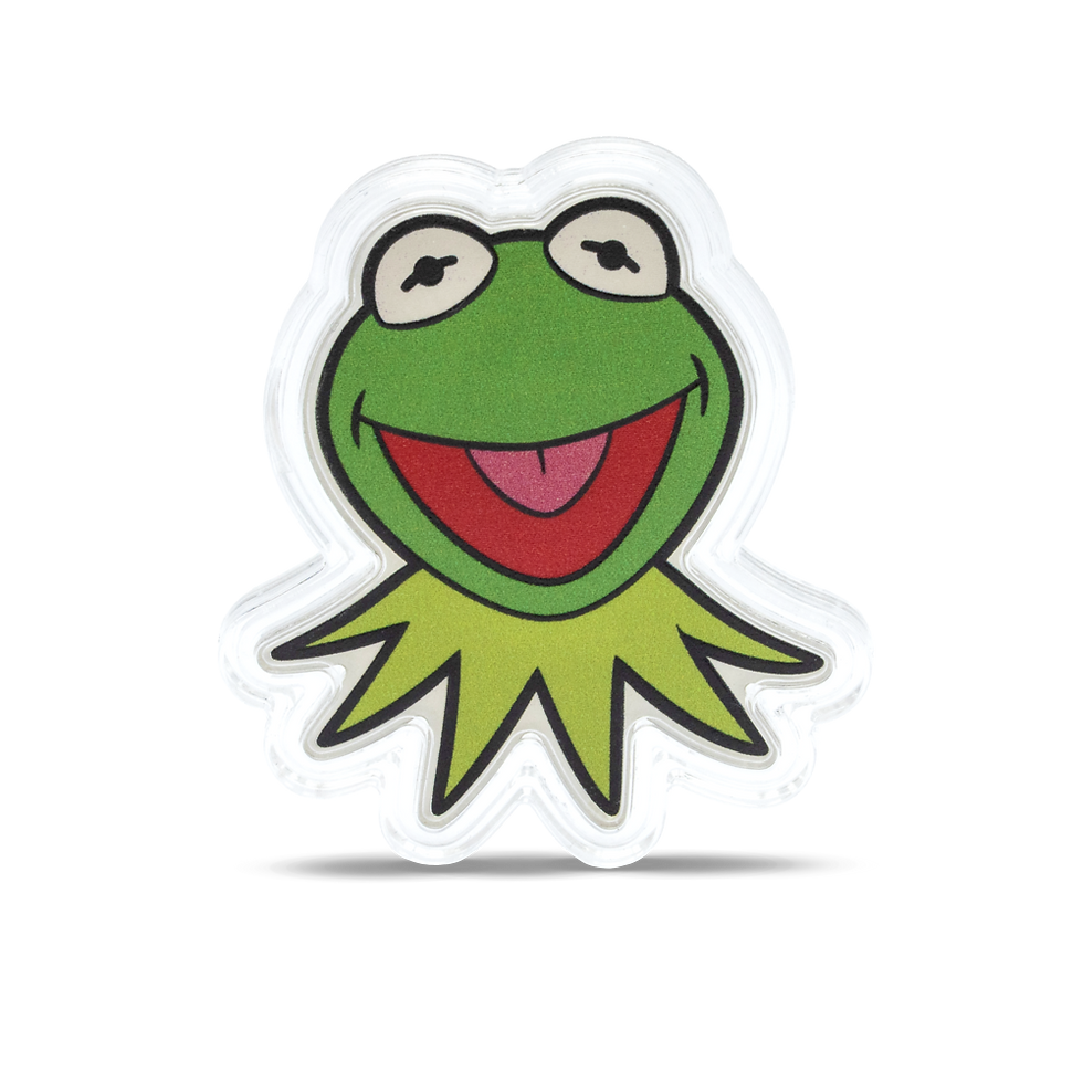 Miniaturbild: The Muppets 70th Anniversary Kermit the Frog 1 oz Silver Coin $2 Niue 2025