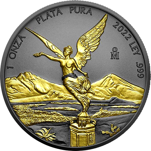 Miniatura: LIBERTAD Złoto Czarne Imperium 1 Uncja Srebrna Moneta Meksyk 2022