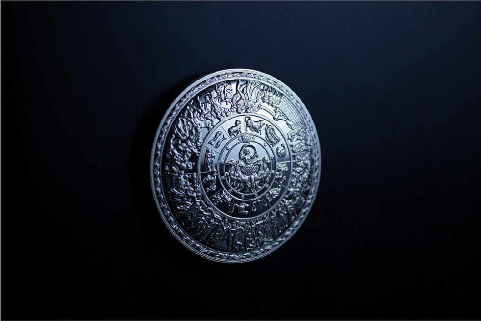 Miniatura: 2024 Korea Achilles Shield Stacker Proof 2 oz .999 Silver Medal