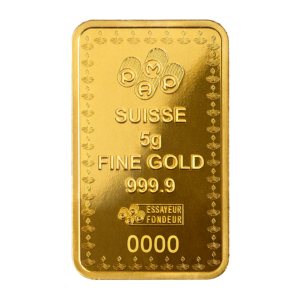 Miniatura: Diwali - Festival of Light 5g 999.9 Pure Gold Bar Pamp