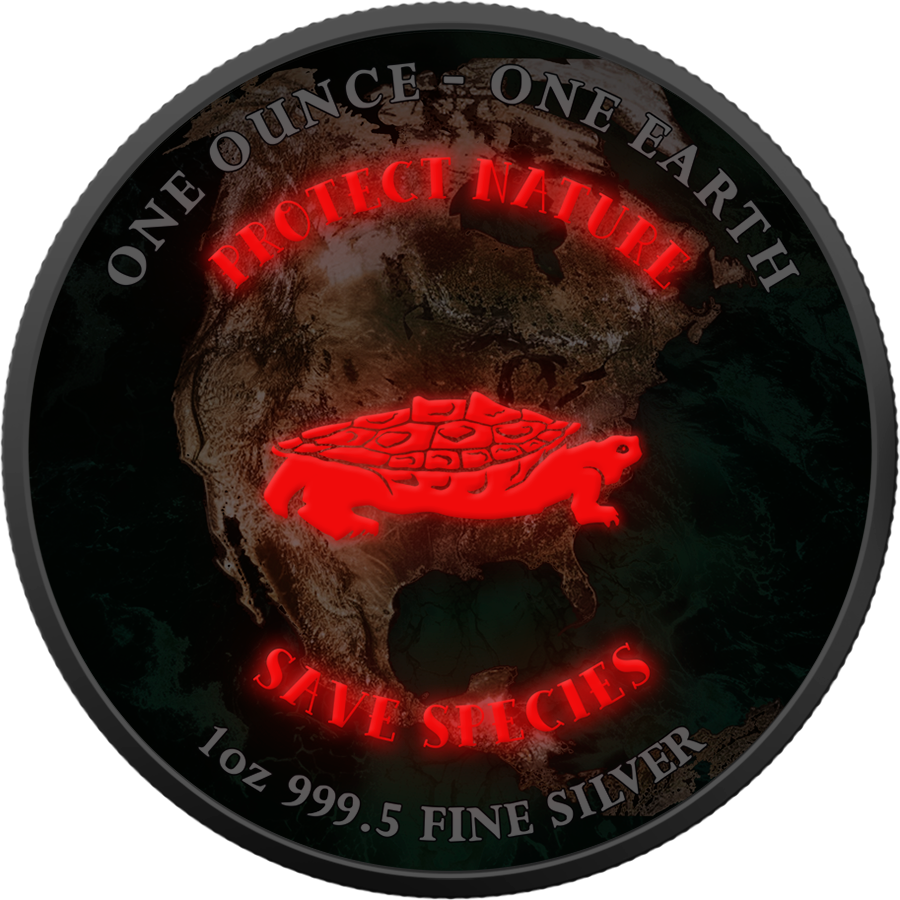 Miniature : North America - Continents Series - 1oz 999.5 Silver Earth $1 Fiji 2022