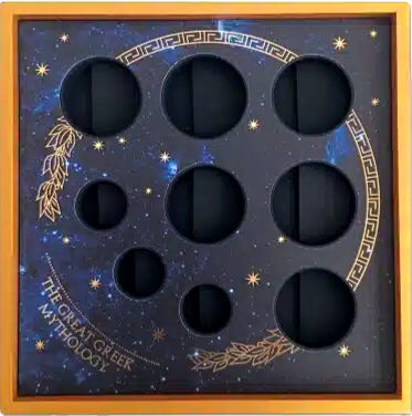 Miniatura: WOODEN DISPLAY CASE for Great Greek Mythology Silver Coin Series 1 of 4