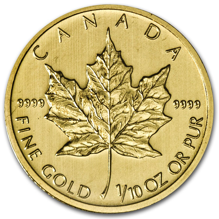 2013 Canada 1/10 oz Gold Maple Leaf BU SEALED Mint condition