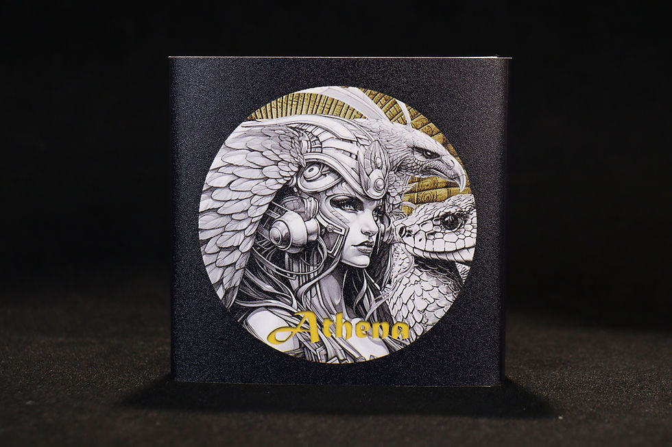 Miniatura: Greek Mythology - Athena 2 oz .999 High Relief Silver Coin 2000F Cameroon 2025