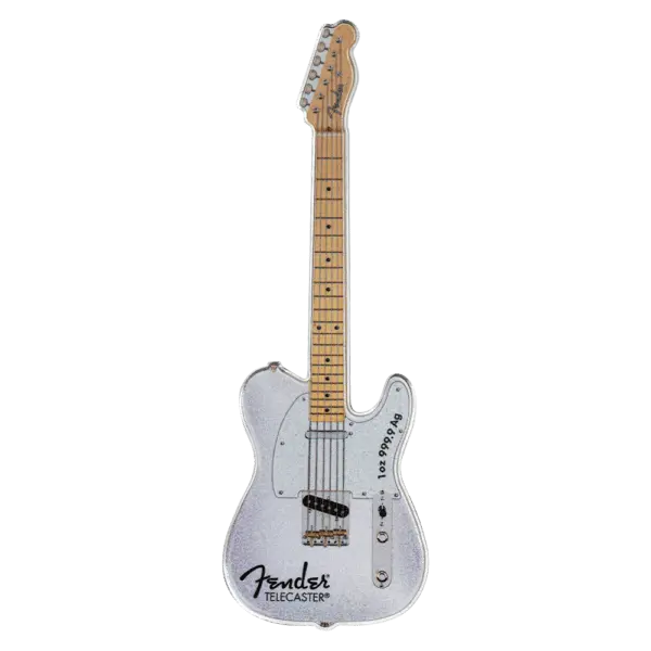 Miniatura: 2026 Solomon Islands Fender Telecaster 75th Ann. 1 oz Silver Coin Blind Box