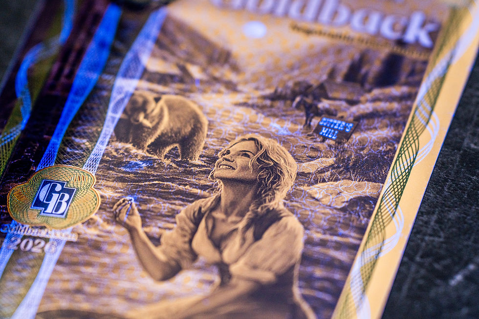 Miniatura: 1 California Goldback Alpha - Aurum Gold Foil Note (24k)