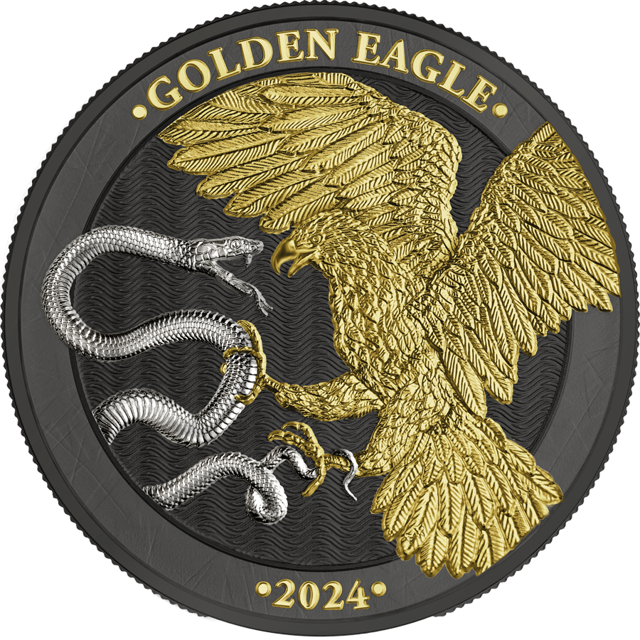 Thumbnail: 2024 Malta Golden Eagle 5 Euro 1 oz 999.9 Silver BU Limited Edition