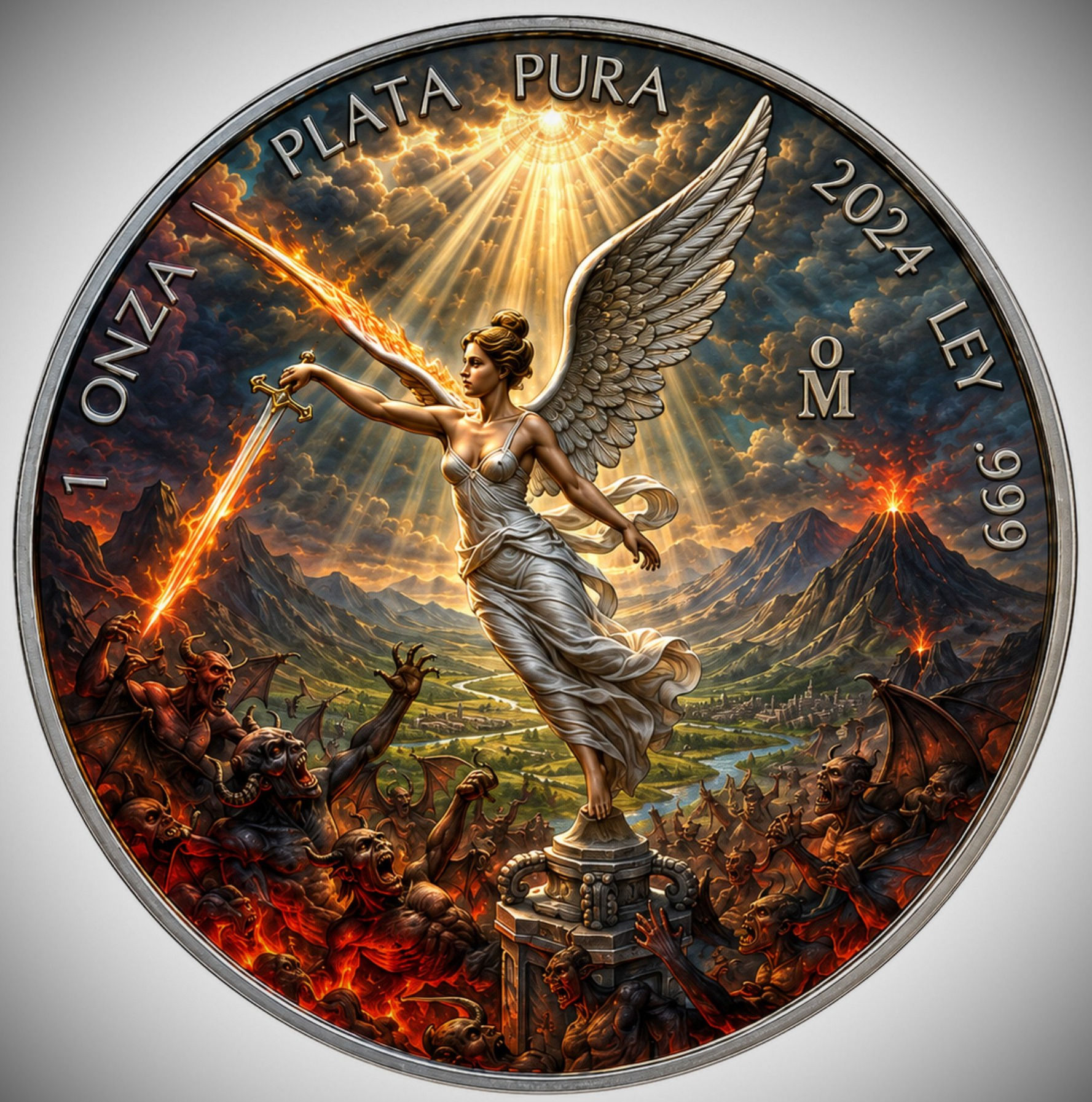 As Above So Below Edition 1 oz .999 Silver Coin Mexico Libertad 2024