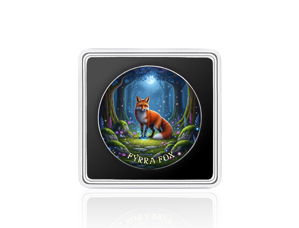 Miniature : Fyrra Fox: Forest Totems Series 1oz .999 Silver Coin 1$ Usa 2025