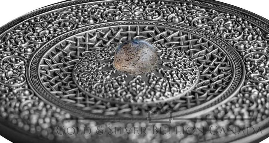 Miniatura: TURCO Mandala Art 3 Oz Moneta Argento 10$ Fiji 2021