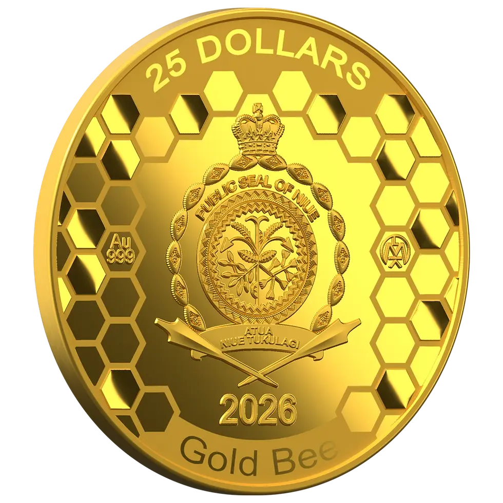 Miniaturbild: Gold Bee - 3,11 g .999 Gold Proof Coin - 25$ Niue 2026