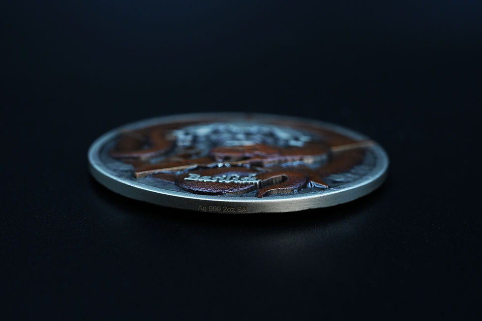 Miniature : Basilisk: The Gaze of Death - Legends of the Serpentine Realm - 2 oz Silver 2025