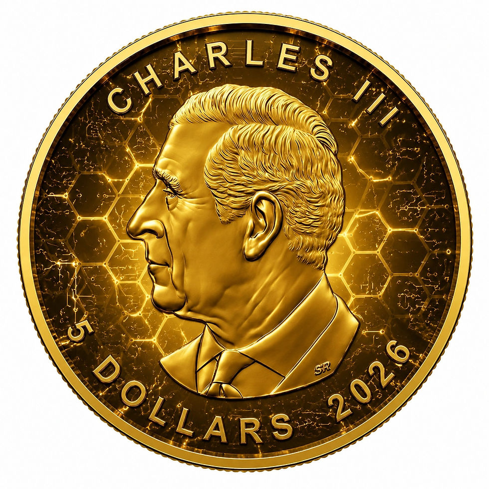 Thumbnail: THE GOLDEN BEE - 1 Oz 999.9 Silver Coin - 5$ Canada 2026