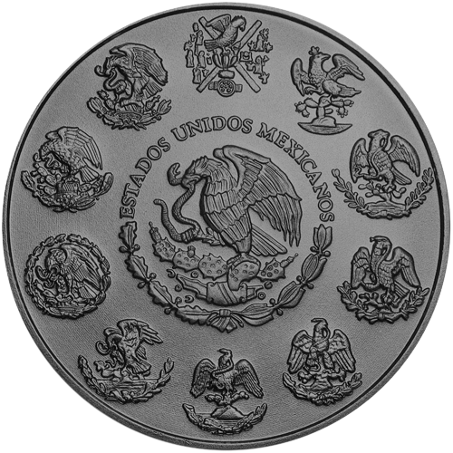 Mexico SANTA MUERTE LIBERTAD 1 Onza Silver coin 2019 Ruthenium