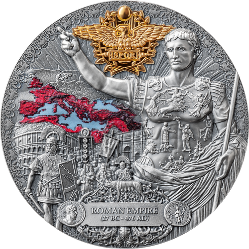 ローマ帝国 記念銀貨 Roman Empire 2oz 2023年 カメルーン ROMAN EMPIRE Legacy of the Greatest Empires 2 Oz Silver Cameroon