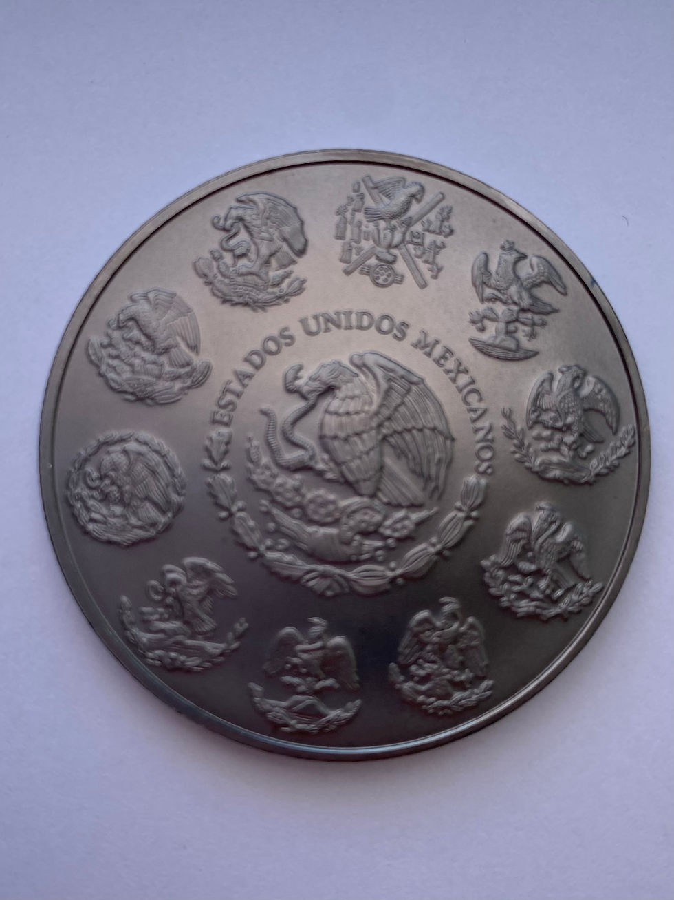 Miniatura: FULL MOON 1 Oz Colorized & Ruthenium plated Libertad coin Mexico 2019