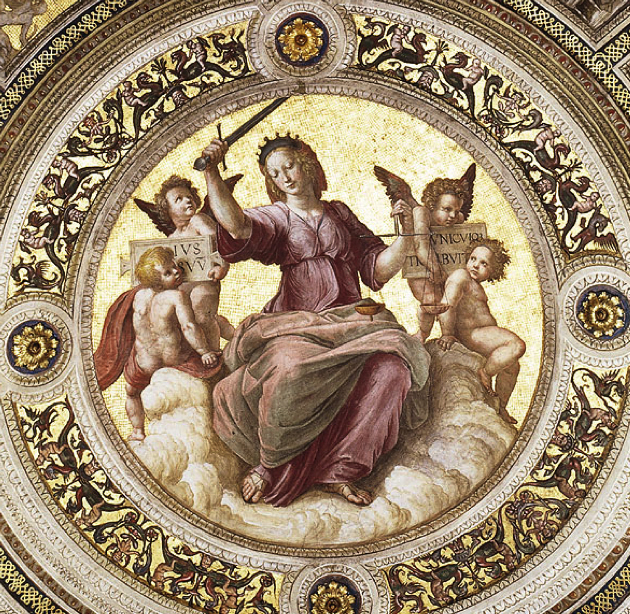 Miniatura: Opus Magnificum Stanza della Segnatura Raphael Santi - Set 8 Silver Salomon 2016