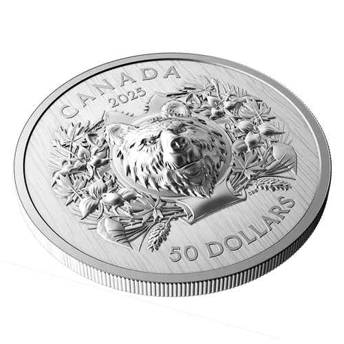 Miniatura: HERALDIC BEAR Silver Coin 50$ Canada 2025