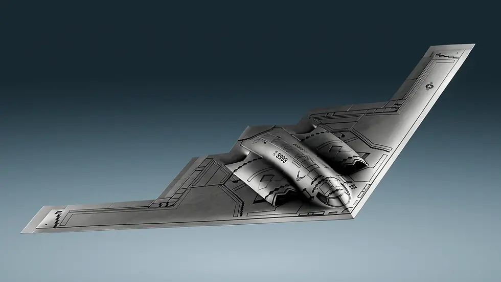 Thumbnail: B-2 Spirit Stealth Bomber  - 1 oz .999 Ultra High Relief Silver - 2$ Niue 2026