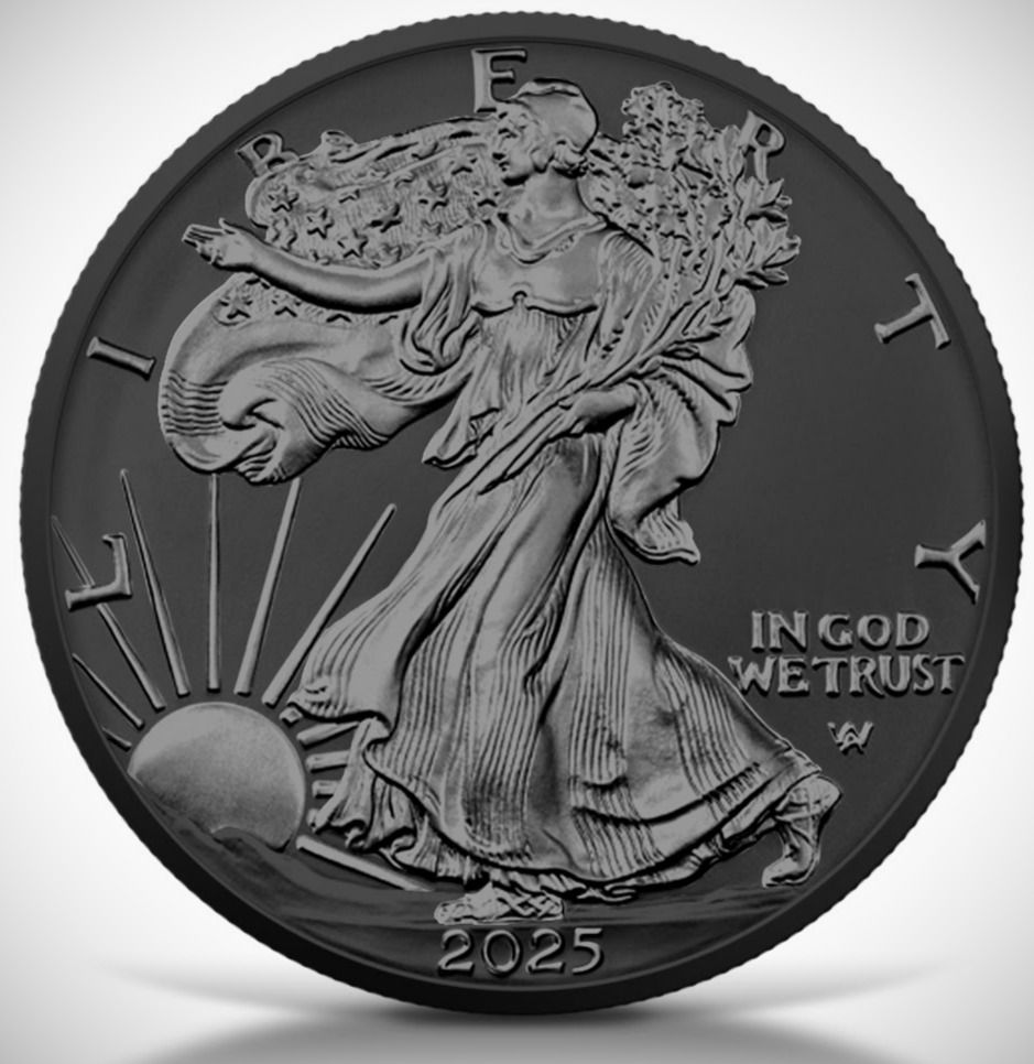 American Eagle - Black Platinum and Ruthenium - 1oz .999 Silver - 1$ USA 2025
