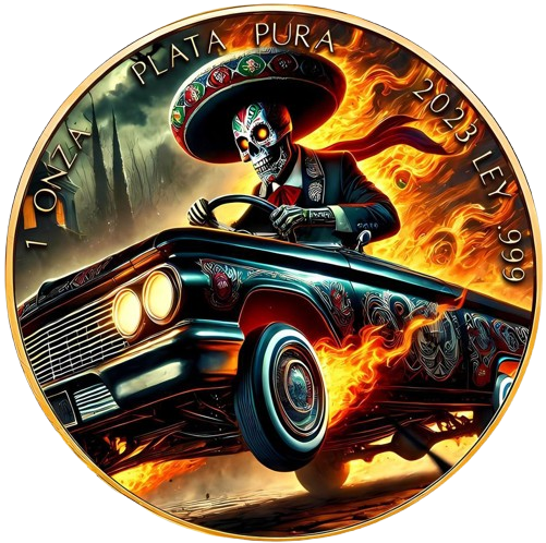 LOWRIDER Libertad 1 Oz Silver Coin Mexico 2023