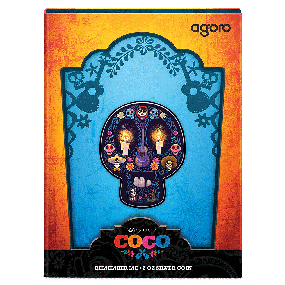 Miniatura: Disney Coco - Remember Me 2oz .999 Silver Coin $3 Niue 2024