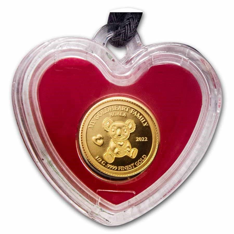 Miniatura: 2022 Solomon Isl. 1/2 Gram Gold Goldheart Family: Koala "Darian"
