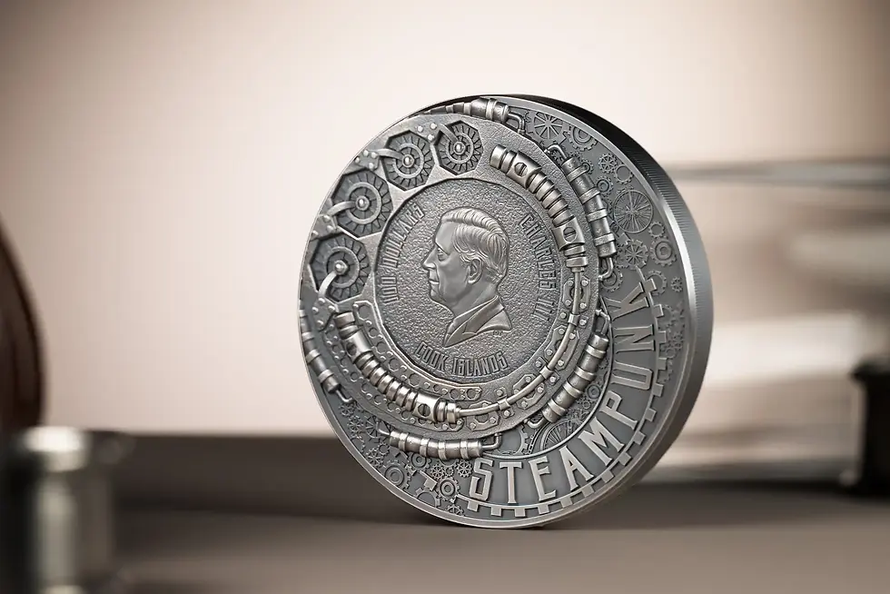 Miniatura: CARNIVAL Steampunk series 1 Kg Kilo Silver Coin 100$ Cook Islands 2026