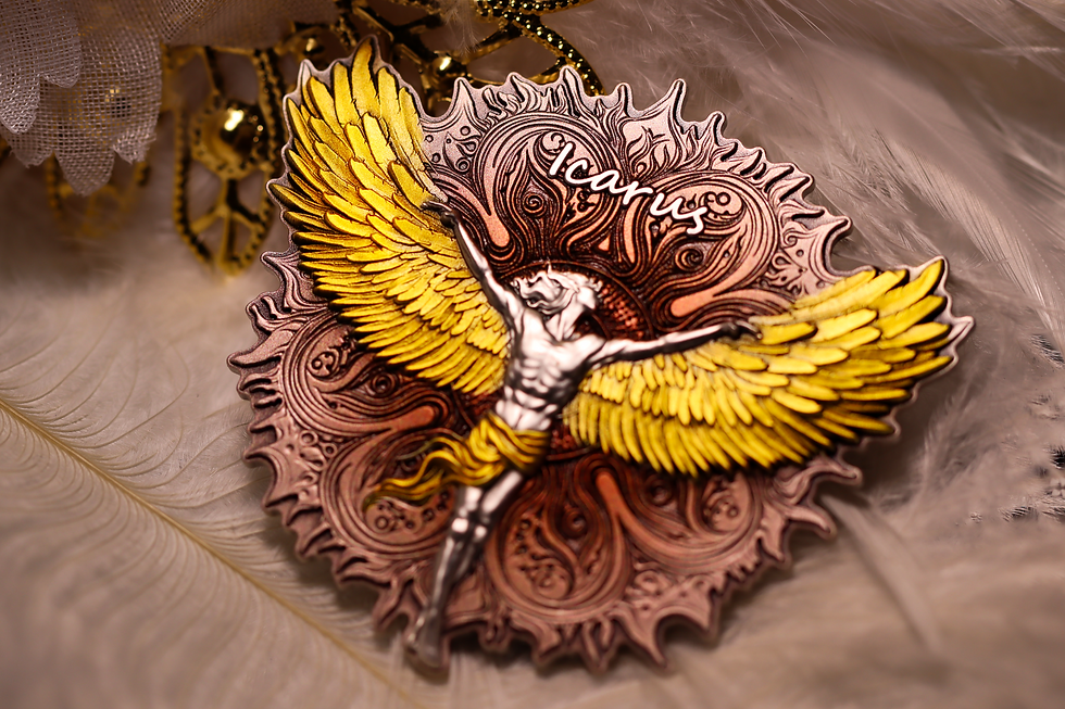 ICARUS 2 oz High Relief Silver Coin 2000 Francs CFA Cameroon 2025