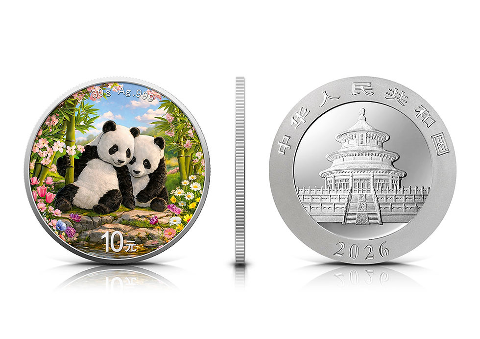 Thumbnail: 4 Seasons: Spring 30g .999 Silver Coin China Panda 2026 by Germania Mint