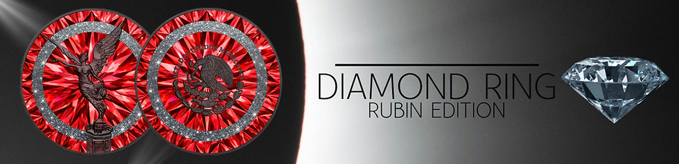 Miniatura: DIAMOND RING RUBIN 1 Oz Silver Coin Mexico 2024