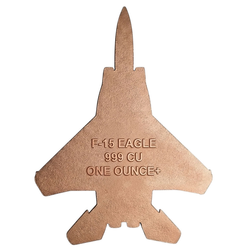 Miniature : USA F-15 EAGLE 1oz .999 Copper Colorized round 2026