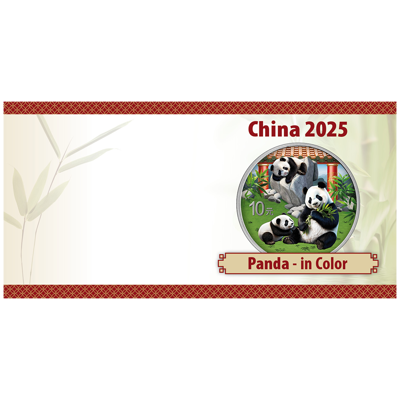 Miniatura: 2025 China Panda Colorized 30g Silver Coin