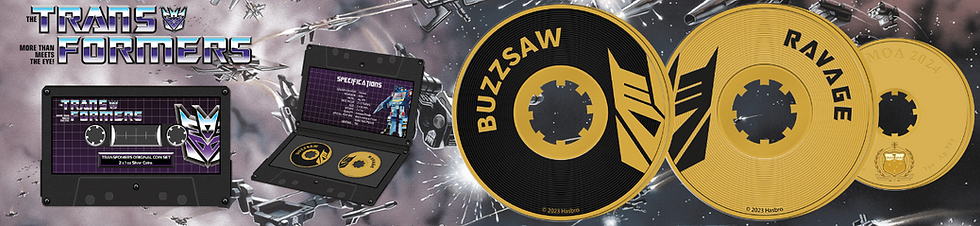 Miniatura: TRANSFORMERS 2 x 1 Oz Silver Coin 5$ Samoa 2024