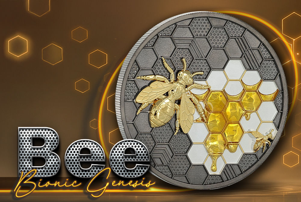 BEE Bionic Genesis 2 Oz .999 Silver Coin 2$ Niue 2026
