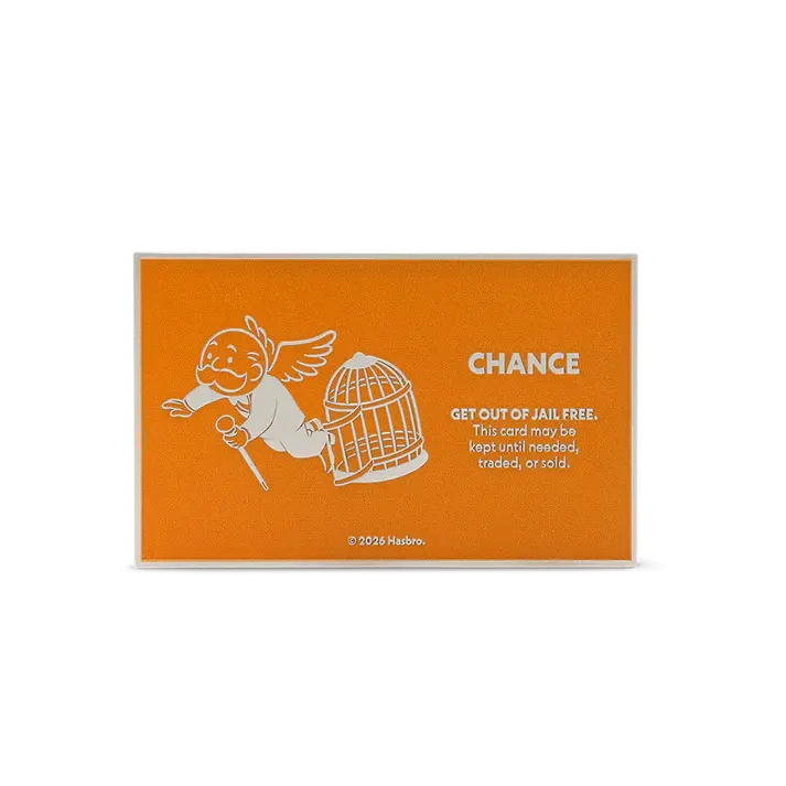 Thumbnail: Monopoly - Get Out of Jail Free 1 oz Silver Collectible Coin 1$ Niue 2026