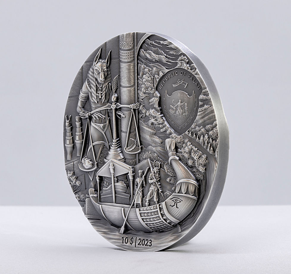 Miniatura: THE EGYPTIANS RITES OF PASSAGE & AFTERLIFE SERIES - 2 oz Silver Palau 2023