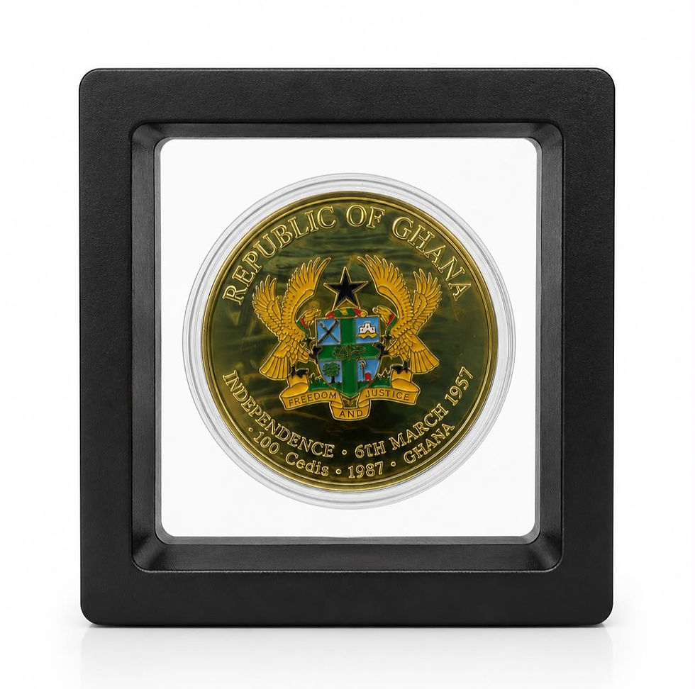 Miniature : Crocodile - 1 oz .999 Copper Colorized Coin - 1 Cedi Ghana 2026