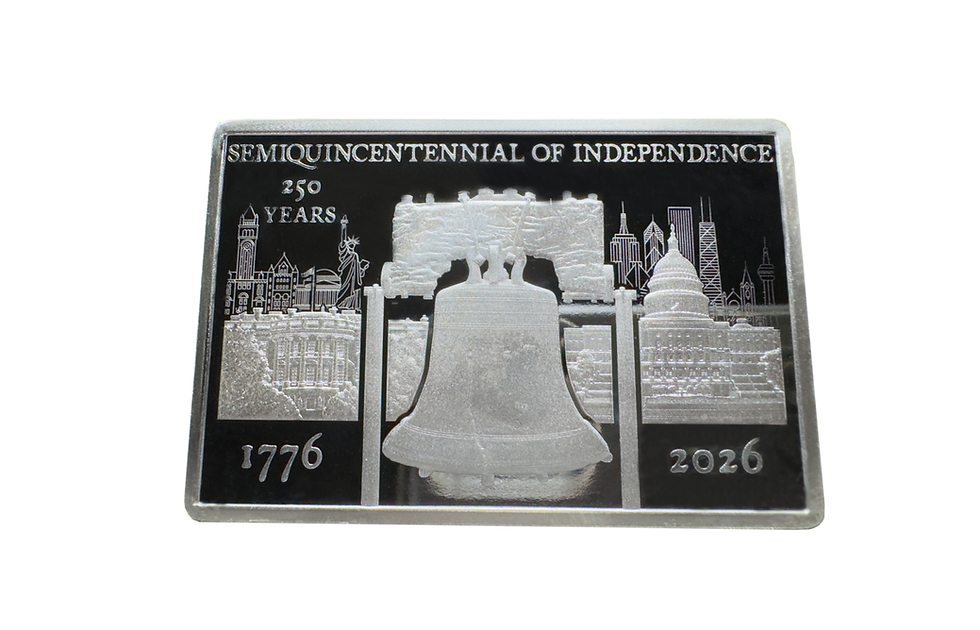 Miniatura: The Semiquincentennial of U.S. Independence - 2oz .999 silver - 5$ Liberia 2026