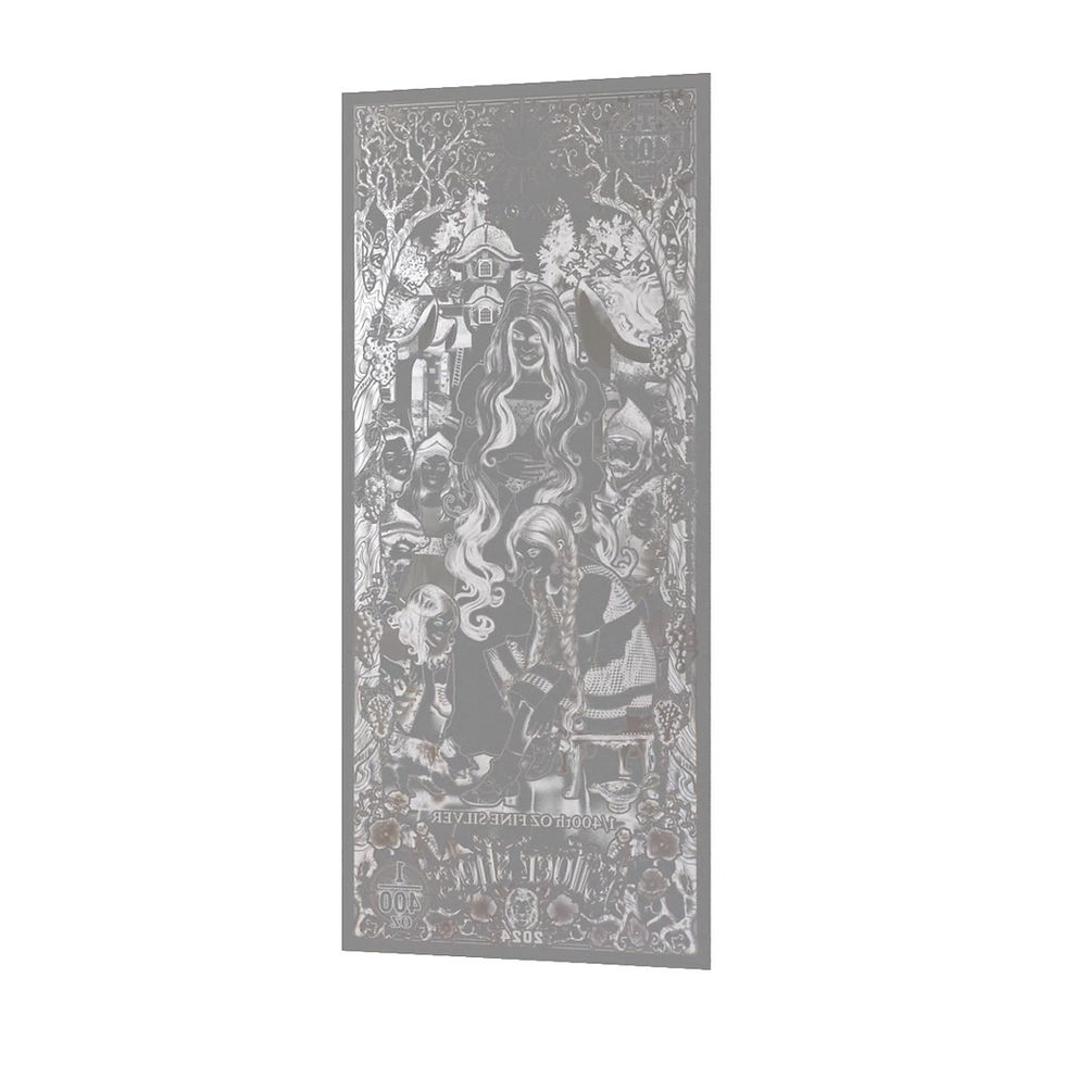 Miniaturbild: 2024 Dorothy and the Silver Shoes 1/400 oz .999 Silver Note