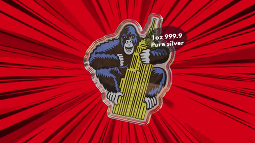 2023 NIUE Burton Morris American Pop Icons Series Gorilla 1oz