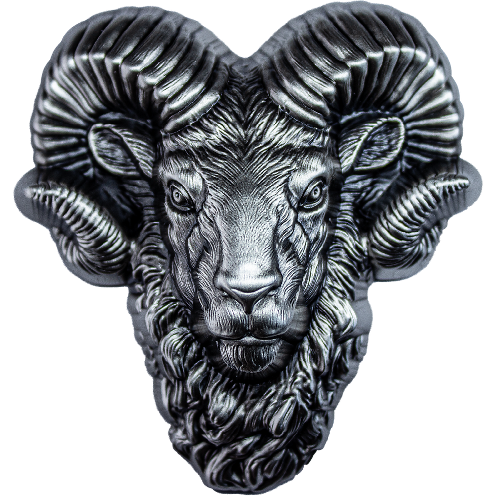 Miniatura: 2024 Korea Bighorn Ram Stacker 2 oz Silver Medal