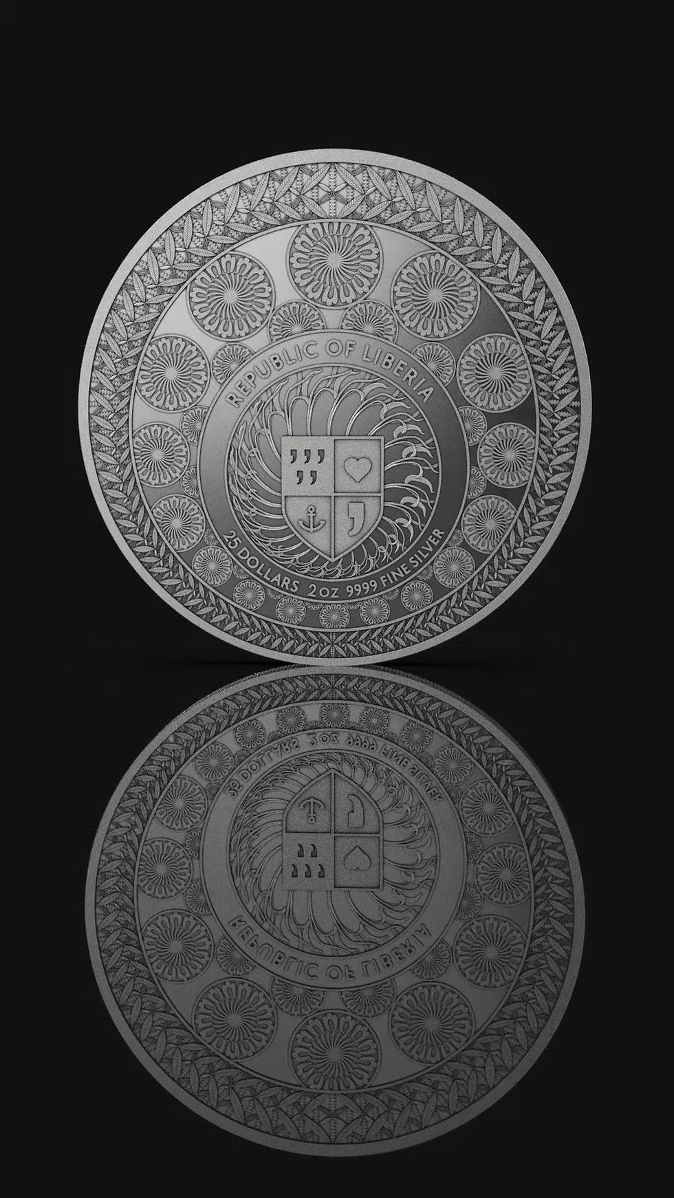Thumbnail: LION VS. BULL - 2oz High Relief .9999 Silver Proof Coin 25$ Liberia 2026