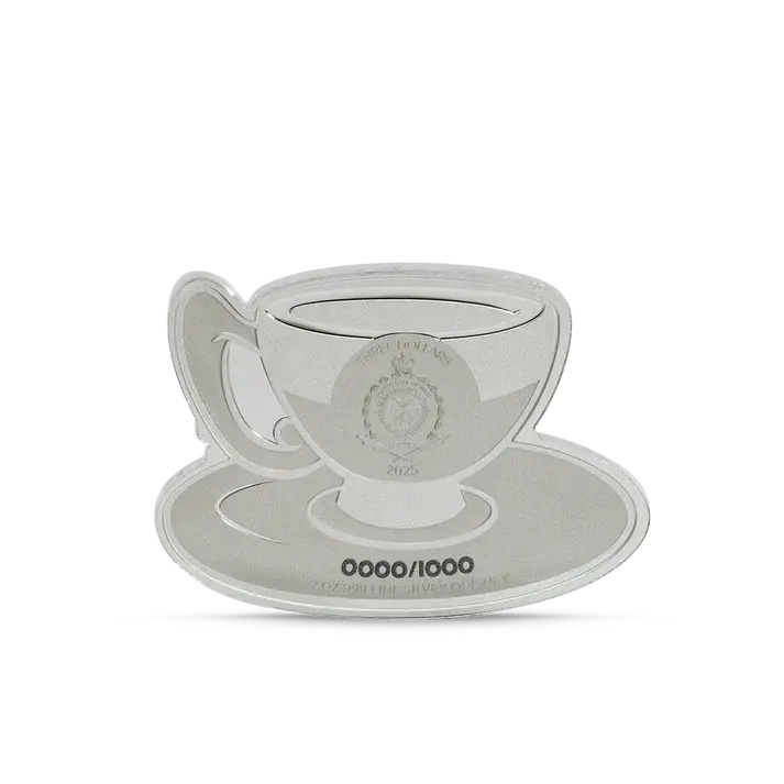 Miniatura: Disney Alice in Wonderland - Mad Hatter's Tea Party Coin 2oz Silver $3 Niue 2025