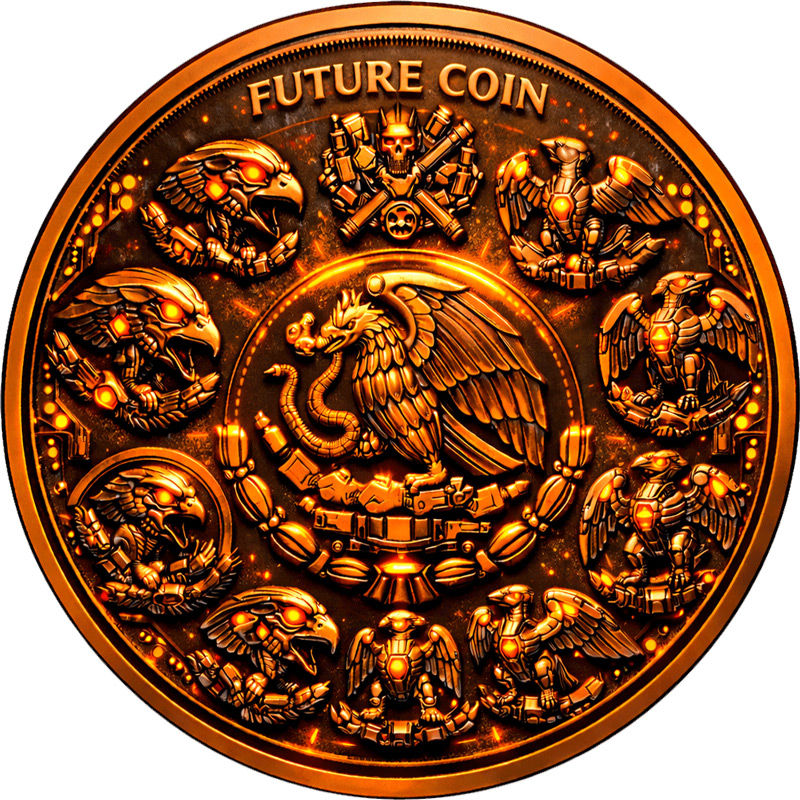 Miniatura: LIBERTAD 3024 Future Coin - 1 Oz .999 Copper Round Italy 2026