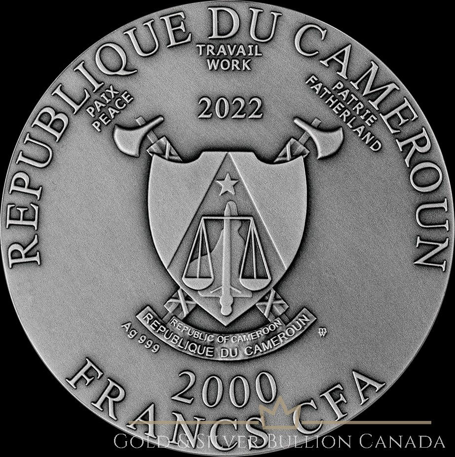 Miniature : LILITH The dark side of female nature 2 oz Silver High Relief Cameroon 2022